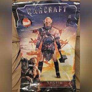Adult's Mens Deluxe World Of Warcraft Orgrim Doomhammer Orc Warchief Costume XXL